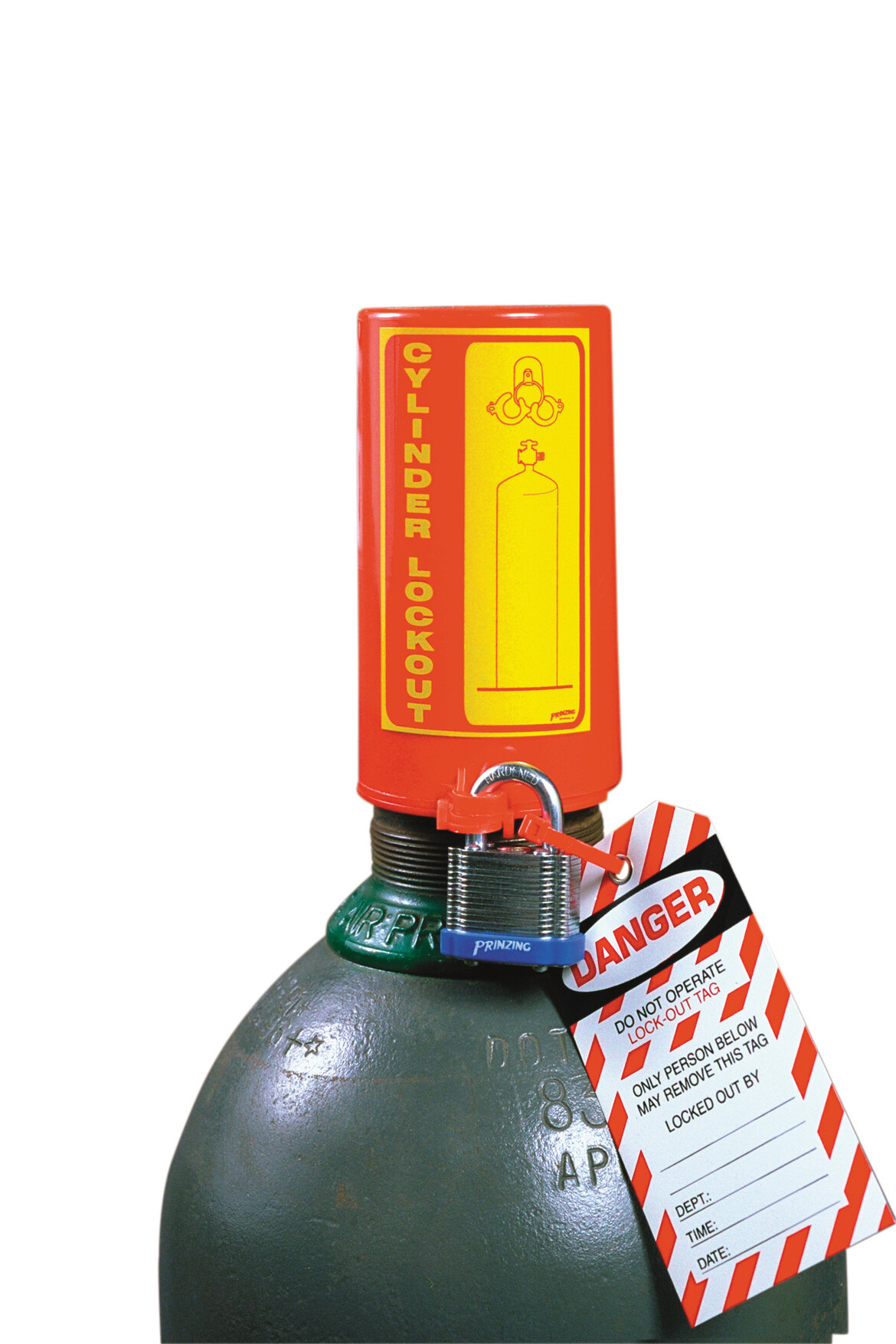 Gas cylinder lockout